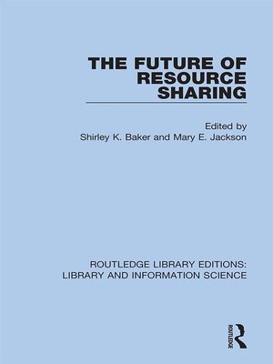 cover image of The Future of Resource Sharing
